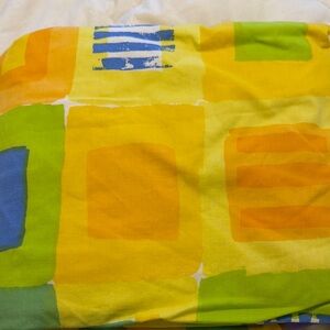 Bright Geometric Yellow Cotton Fabric Queen duvet cover